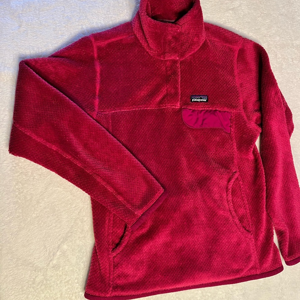 Patagonia Synchilla Snap-T Hoody Polartec Fleece Raspberry Pink Women’s XS